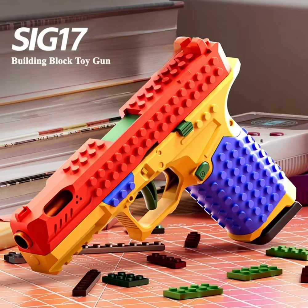 BlockBlaster Pro Building Block Toy Gun
