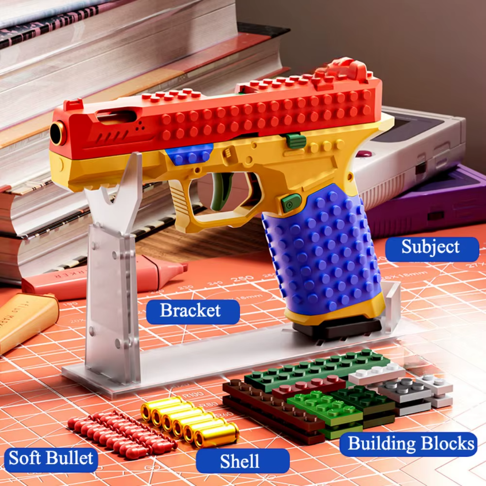 BlockBlaster Pro Building Block Toy Gun